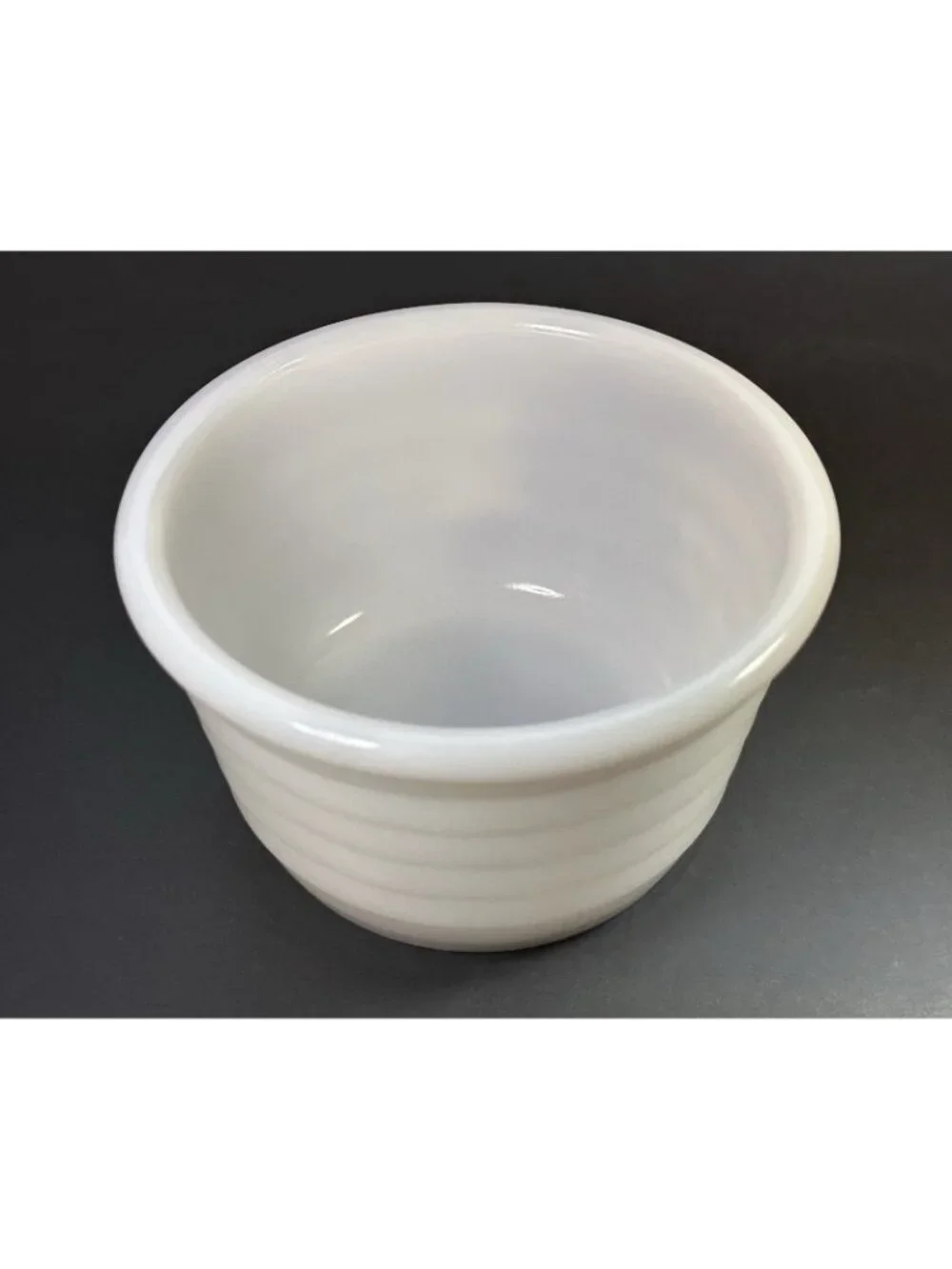 Milk Glass Small Mixing Bowl Vintage White Art Deco Beehive 1930’s 3.75
